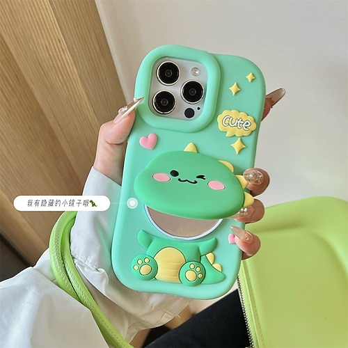 Handy Hülle Handyhüllen Für iPhone 17 Pro Max 17 16 15 14 Pro Max Plus 13 Pro Max Rückseite Mit Ständer Stoßfest Retro 3D Zeichentrick Silikon Image