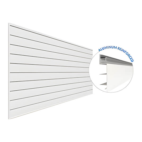 Proslat 8 ft. x 4 ft. PROCORE PVC Slatwall
