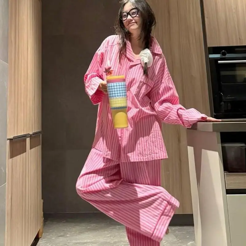 New Hot Pjs Set Women's Pajama Set Women Warm Winter Pajamas Dopamine Fashionable Home Clothes, Pajamas Cute and Soft Pajama Set