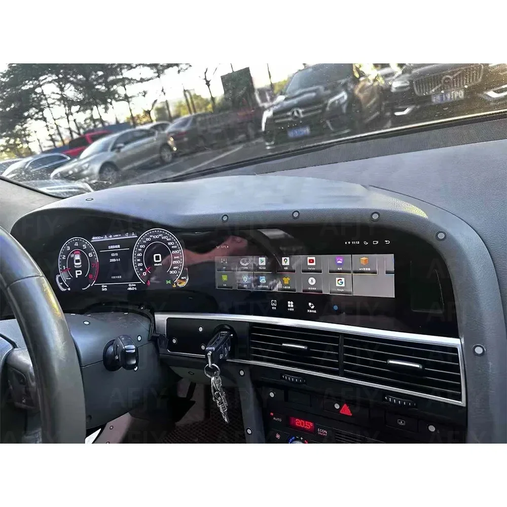Cruscotto dell'automobile Per Audi A6 A6L C6 4F 2005-2012 Strumento Digitale LCD Doppio Schermo Autoradio CarPlay Android Auto Lettore Multimediale
