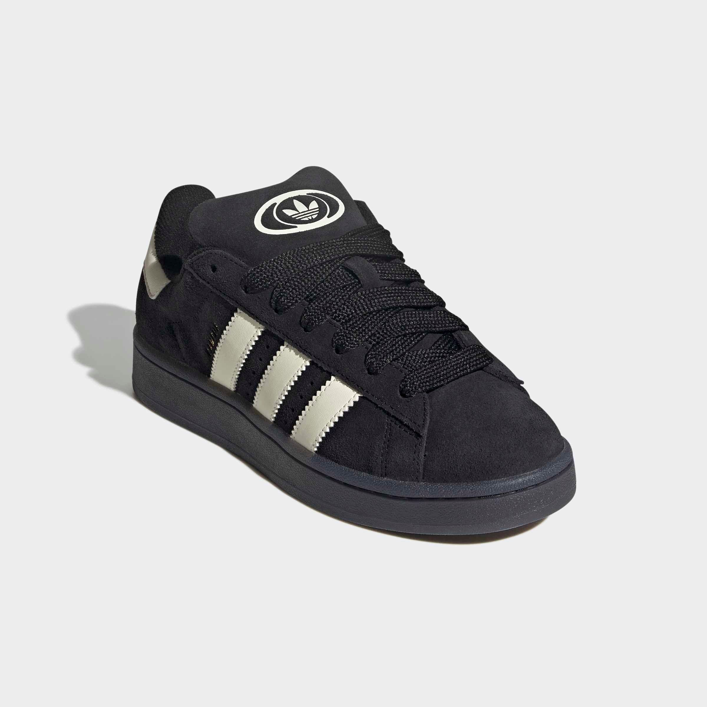 Sneaker ADIDAS ORIGINALS "CAMPUS 00S", Damen, Gr. 43, core schwarz, cream weiß, gold metallic, Leder, Schuhe Sneaker Image