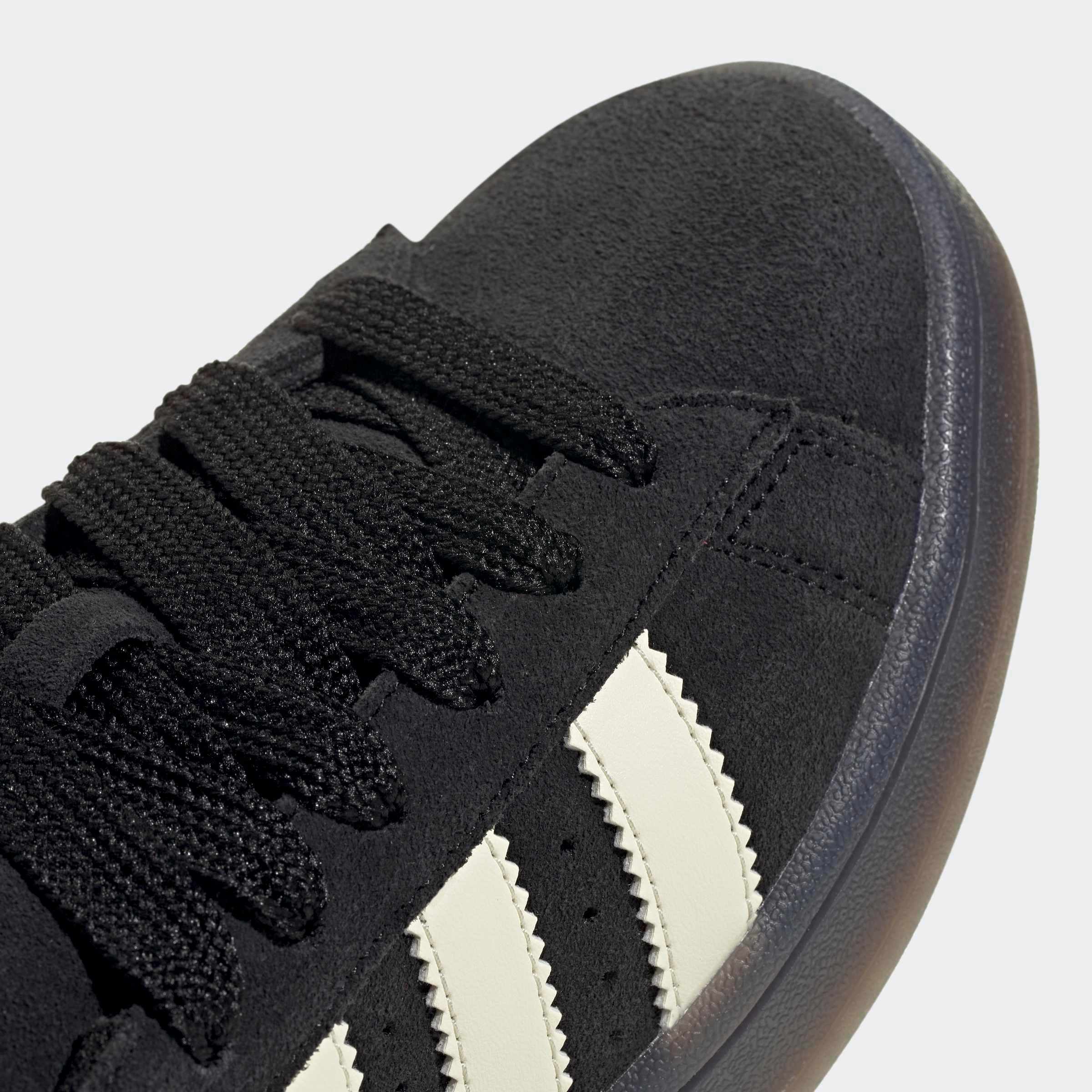 Sneaker ADIDAS ORIGINALS "CAMPUS 00S", Damen, Gr. 36, core schwarz, cream weiß, gold metallic, Leder, Schuhe Sneaker