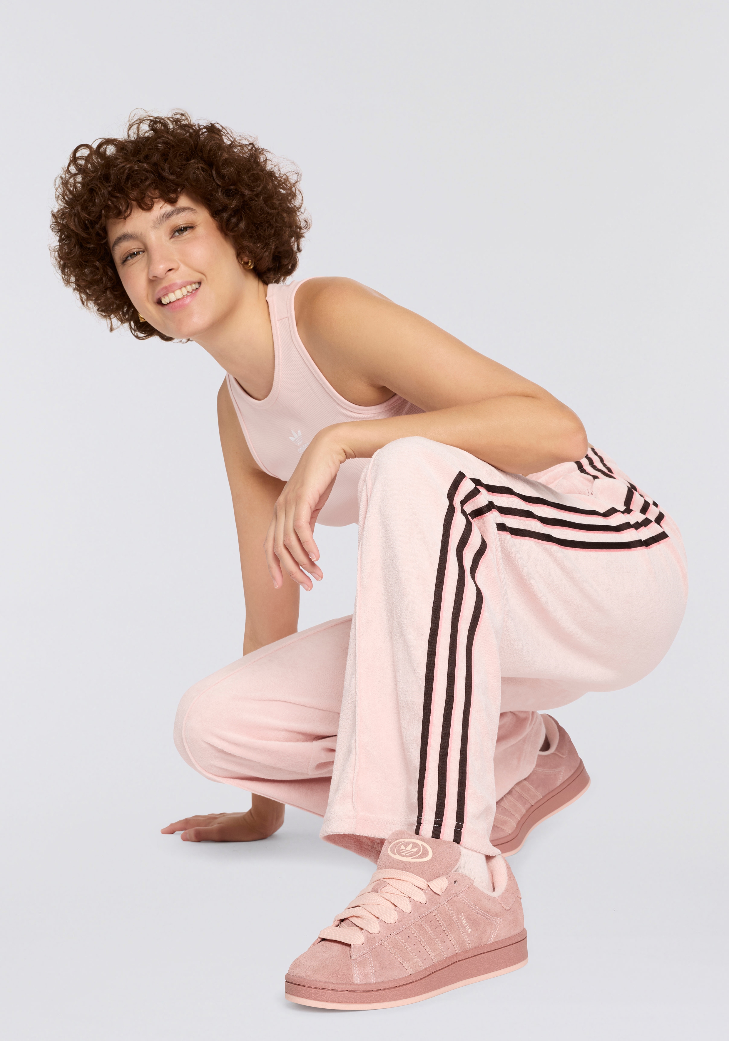 Sneaker ADIDAS ORIGINALS "CAMPUS 00S", Damen, Gr. 39, warm sandstone, blush pink, blush pink, Leder, Schuhe Sneaker