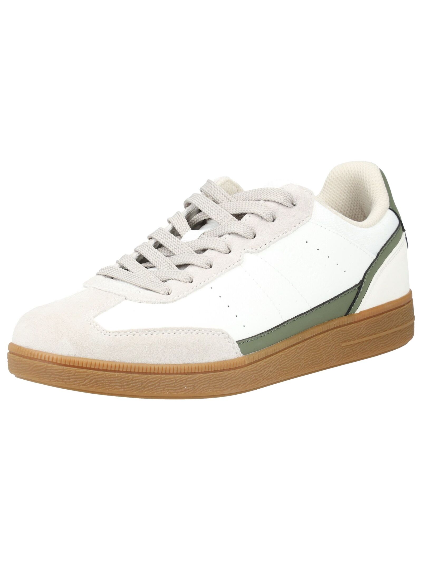 Sneaker MARC O'POLO "Marc O'Polo Sneaker Leder", Herren, Gr. 41, weiß, grau, Leder, Schuhe Sneaker