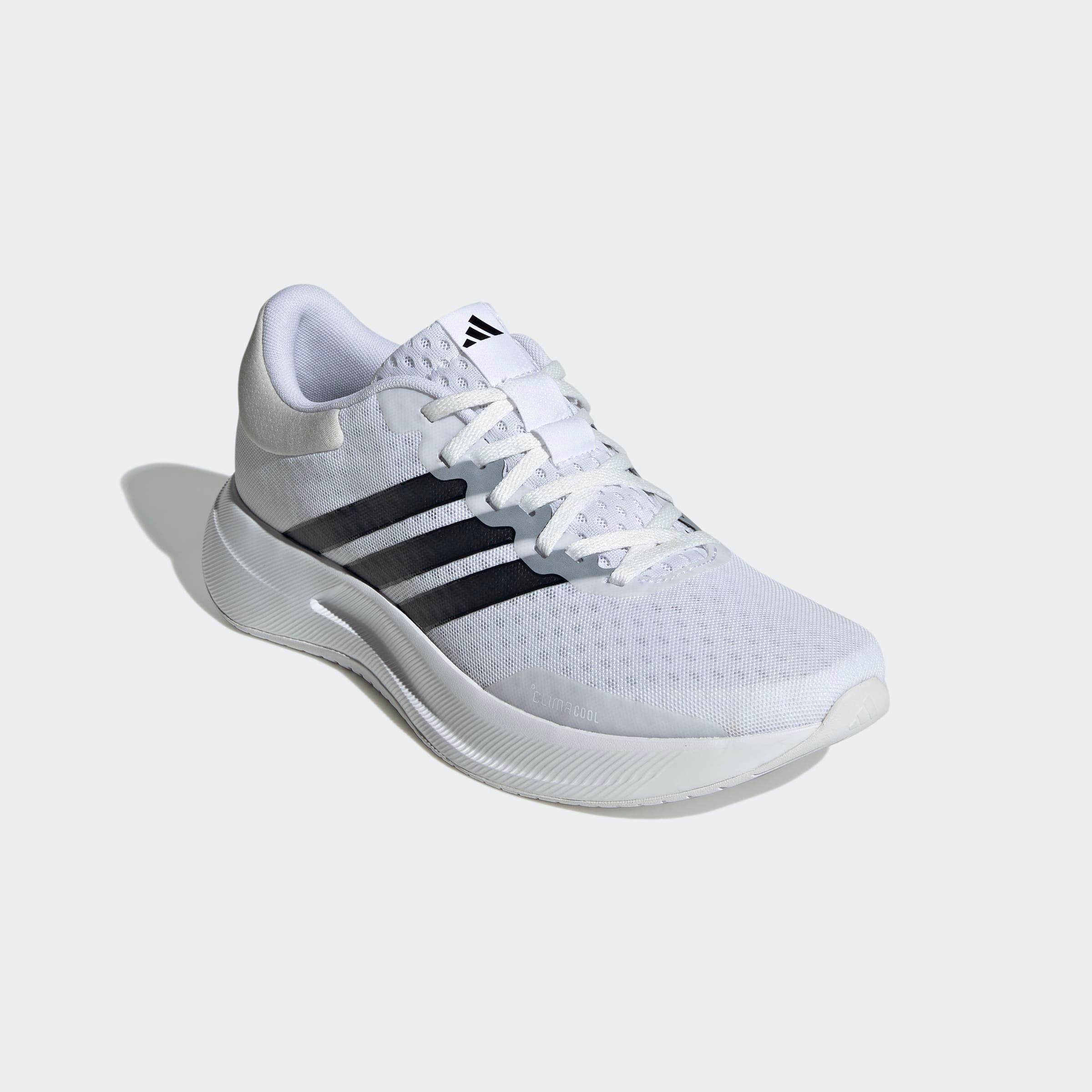 Laufschuh ADIDAS PERFORMANCE "TREADMOVE", Damen, Gr. 46,5, cloud weiß, core schwarz, crystal weiß, Synthetik, Textil, Schuhe Laufschuh