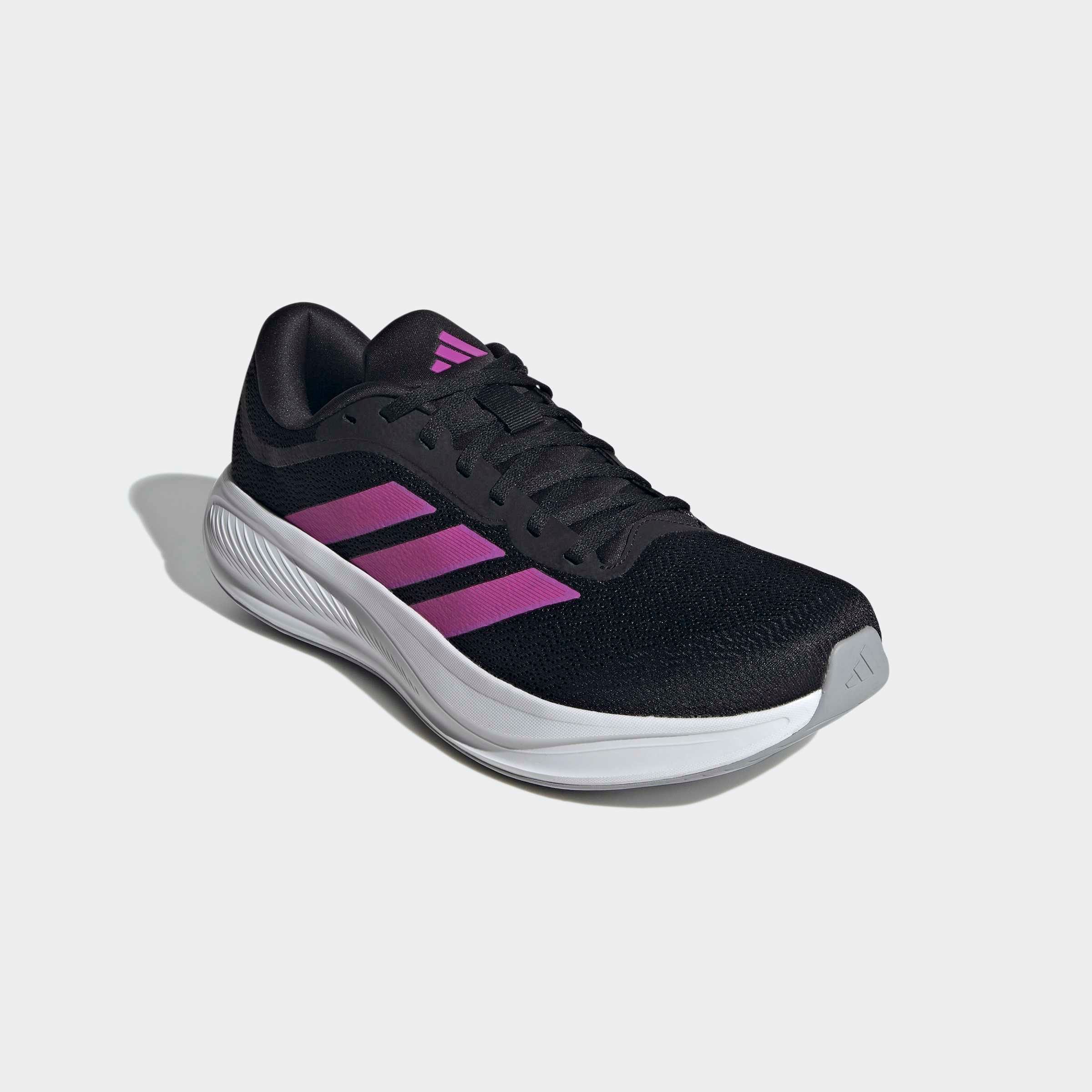 Laufschuh ADIDAS PERFORMANCE "RESPONSE RUNNER 2", Damen, Gr. 41, core schwarz, lucid rot, lila burst, Synthetik, Textil, Schuhe Laufschuh