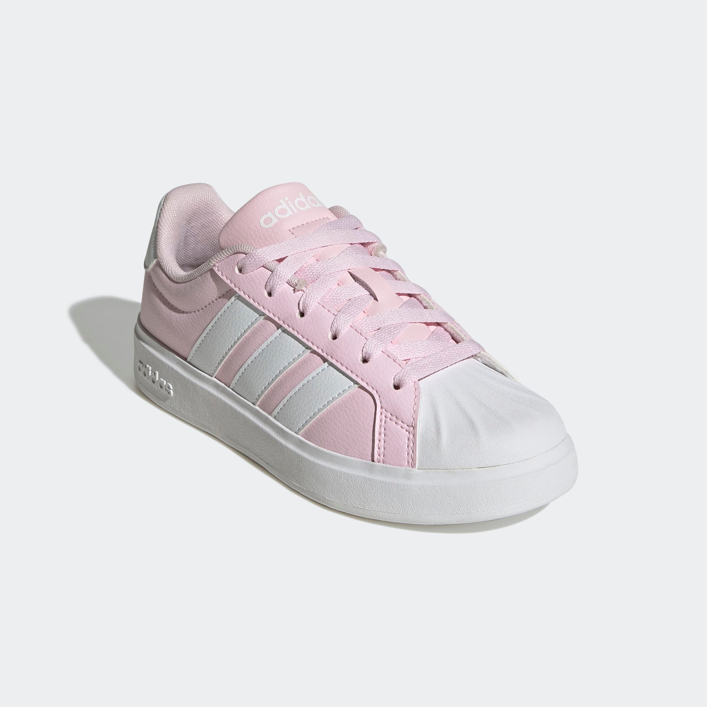 Sneaker ADIDAS SPORTSWEAR "STREETTALK", Mädchen, Gr. 40, clear pink, ftwr weiß, grau two, Synthetik, Schuhe Sneaker, inspiriert vom Design des adidas superstar, für Kinder & Jugendliche Image