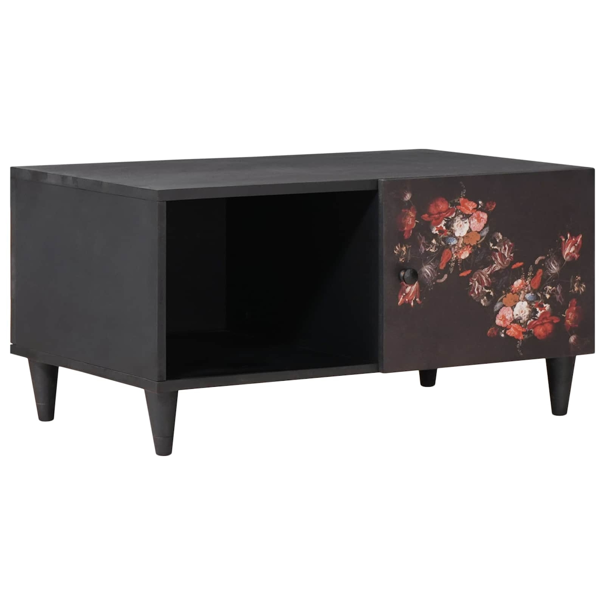 vidaXL Couchtisch Mehrfarbig 80 x 50 x 40 cm Massivholz Mango Image