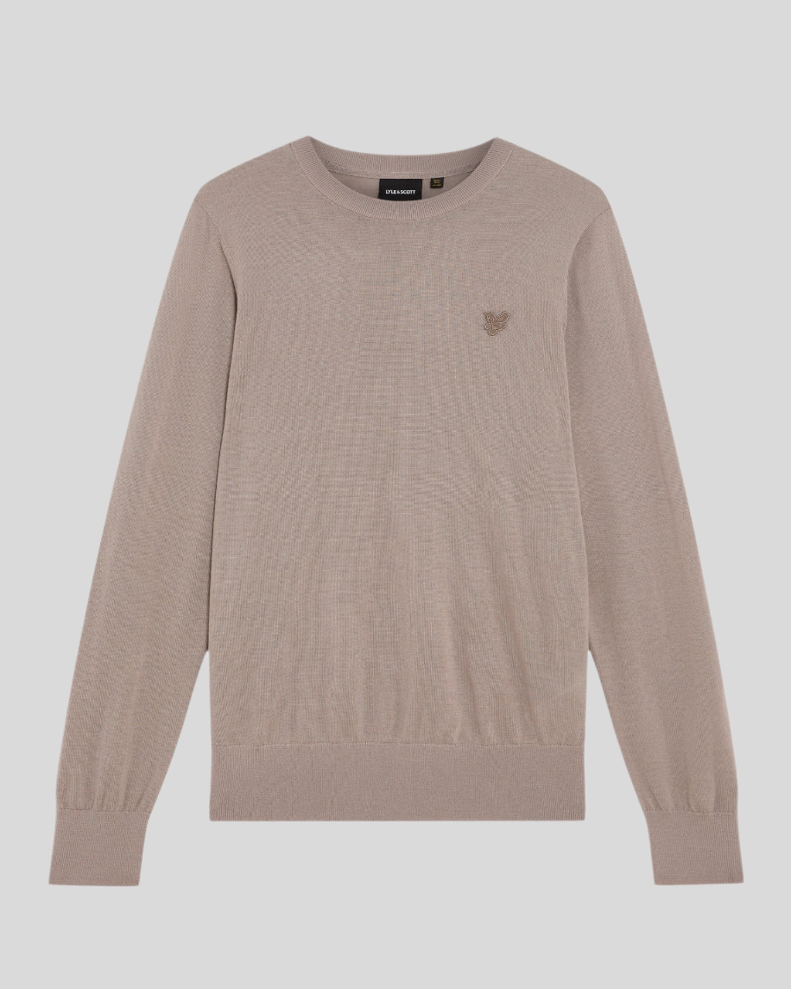 Lyle & Scott Pullover aus Merinowolle mit Rundhalsausschnitt - Braun Image
