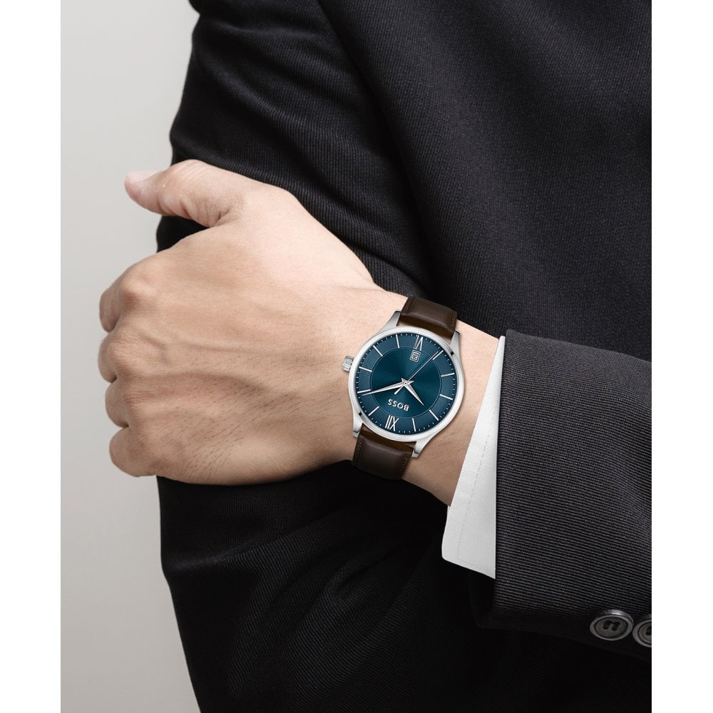 Montre Elite Hugo Boss Pour Accessoires en Bleu Marine
