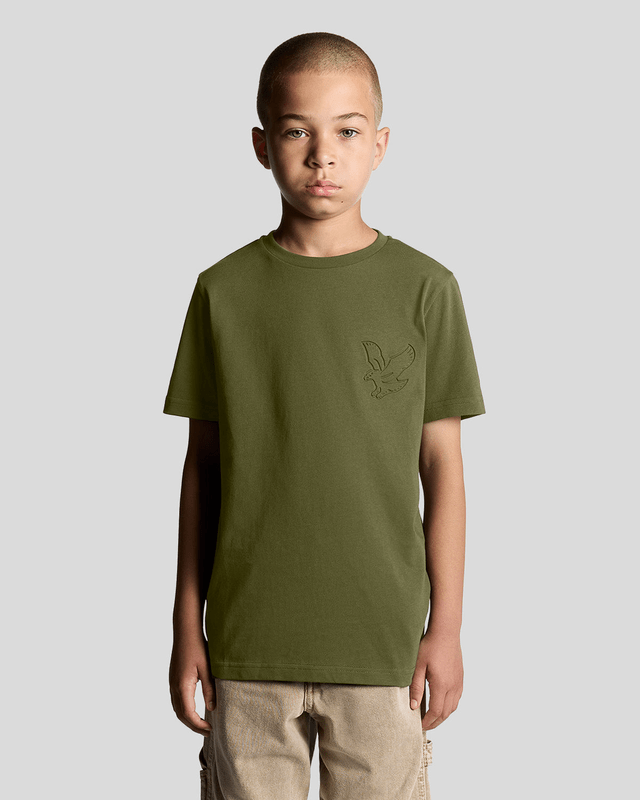 Lyle & Scott Jungen-T-Shirt mit geprägtem Adler - Grün Image