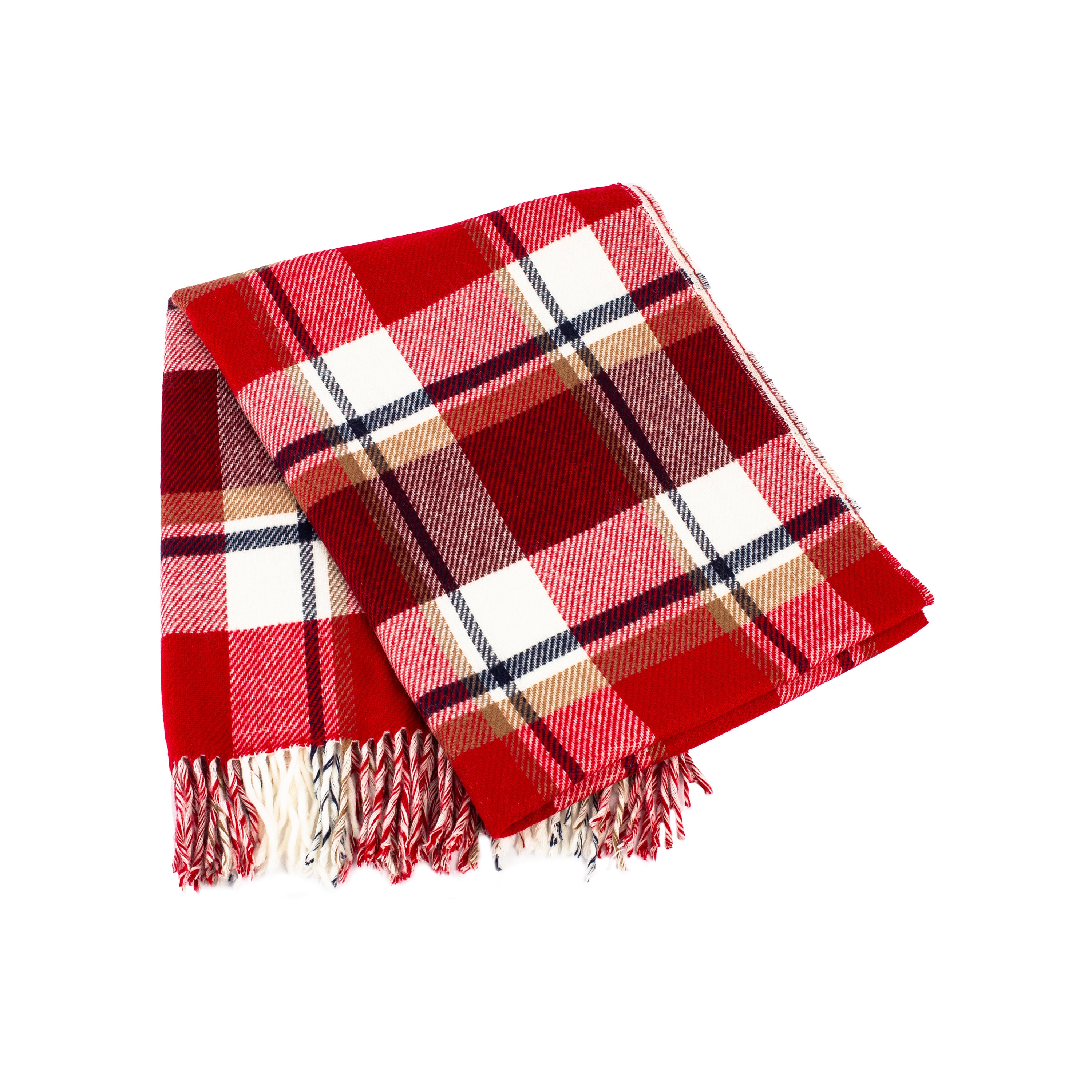 Sciarpa invernale oversize da donna in tartan scozzese rosso bianco, scialle invernale, sciarpa coperta bifacciale da donna, scialle caldo in pashmina