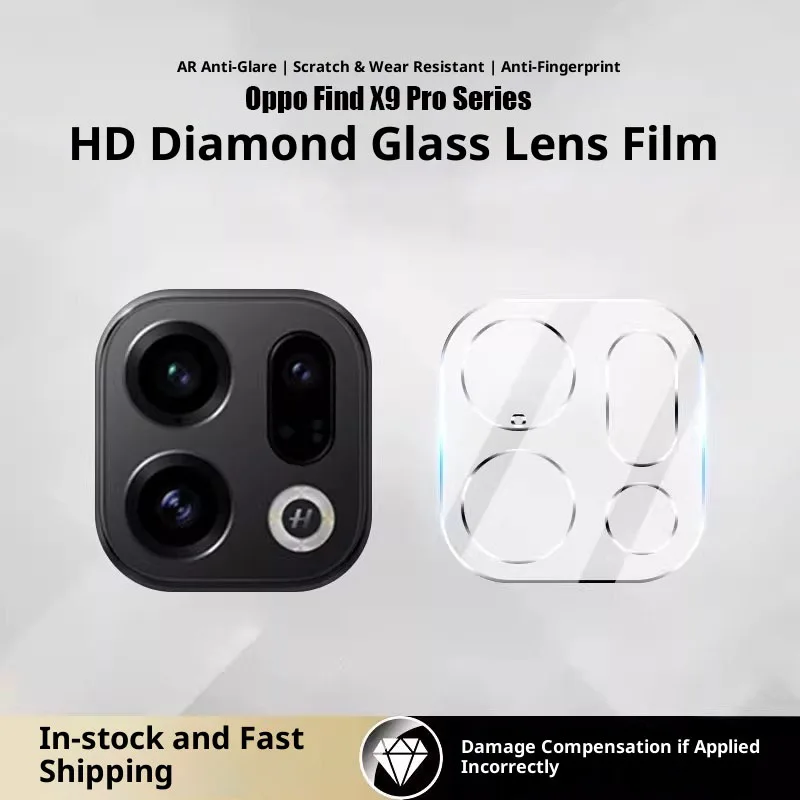 Pour Oppo Find X9 Pro protecteurs d'écran d'objectif de caméra arrière clair pour Oppo Find X9 Pro X9 Film de protection arrière en verre trempé