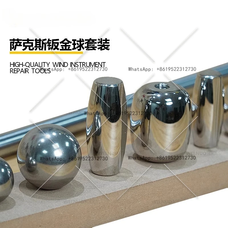 Saxophon-Reparaturwerkzeuge, professionelles Saxophon, Messing, Musik, Blechkugel, 8 Kugeln, 1-polig Image