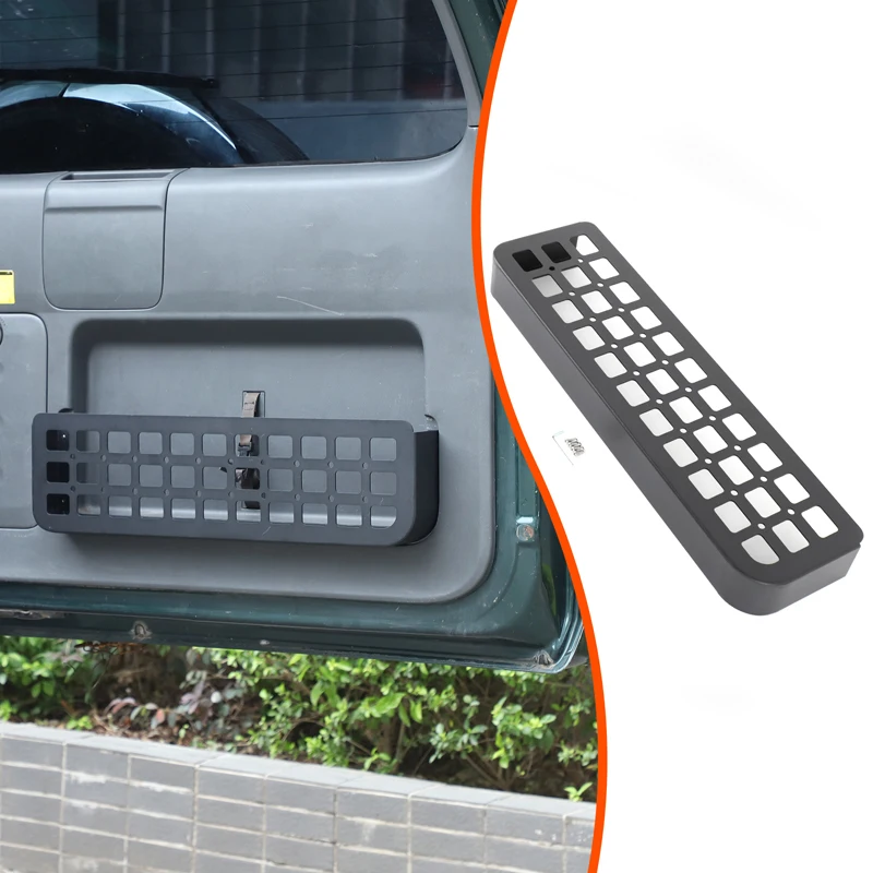 Aluminiumlegierung Schwarz Für Toyota Land Cruiser Prado 120 2003-2009 Auto Heckklappe Netztasche Lagerung Schallwand Modifikation Zubehör Image