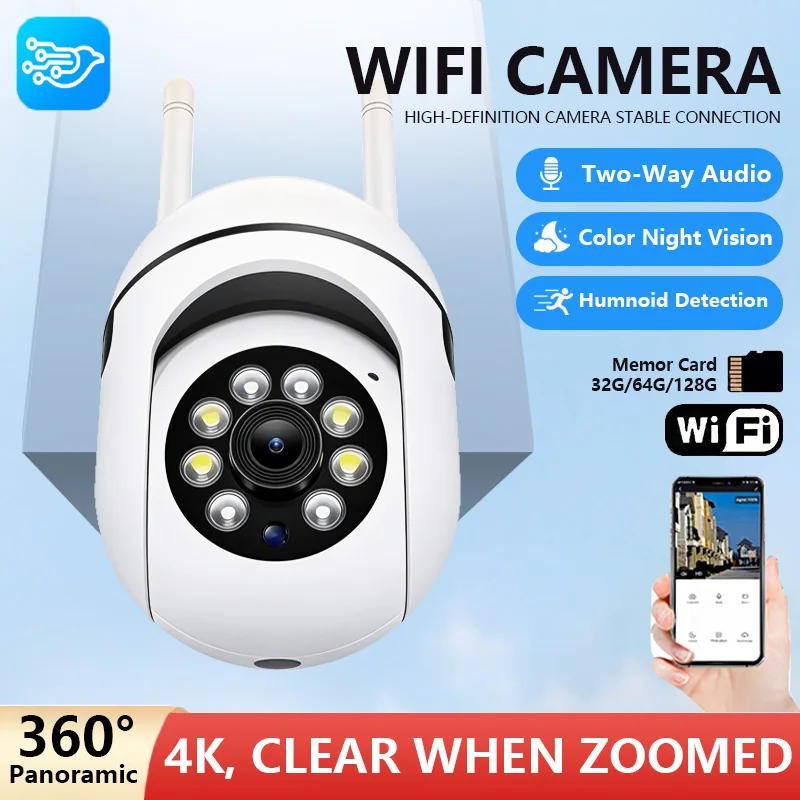 3MP Wifi IP Drahtlose Sicherheit Überwachung PTZ Kamera 8X Zoom Kameras Tracking Zwei-wege Audio HD Nacht Farbe Cam Image