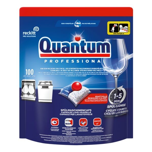 finish 100er-Pack Spülmaschinencaps »Quantum Professional« weiß Image