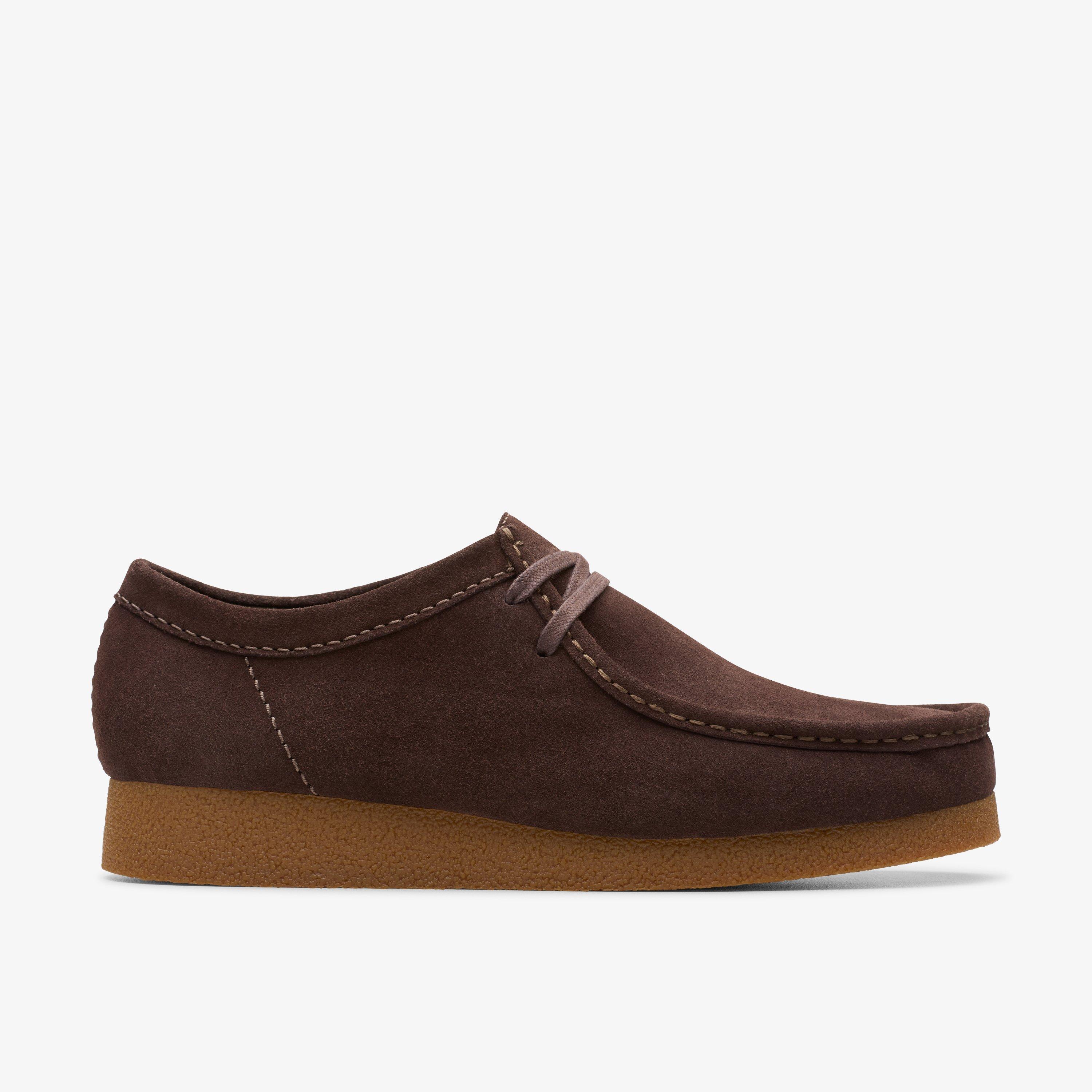 Clarks Originals WallabeeEVO Dunkelbraune Wildlederschuhe