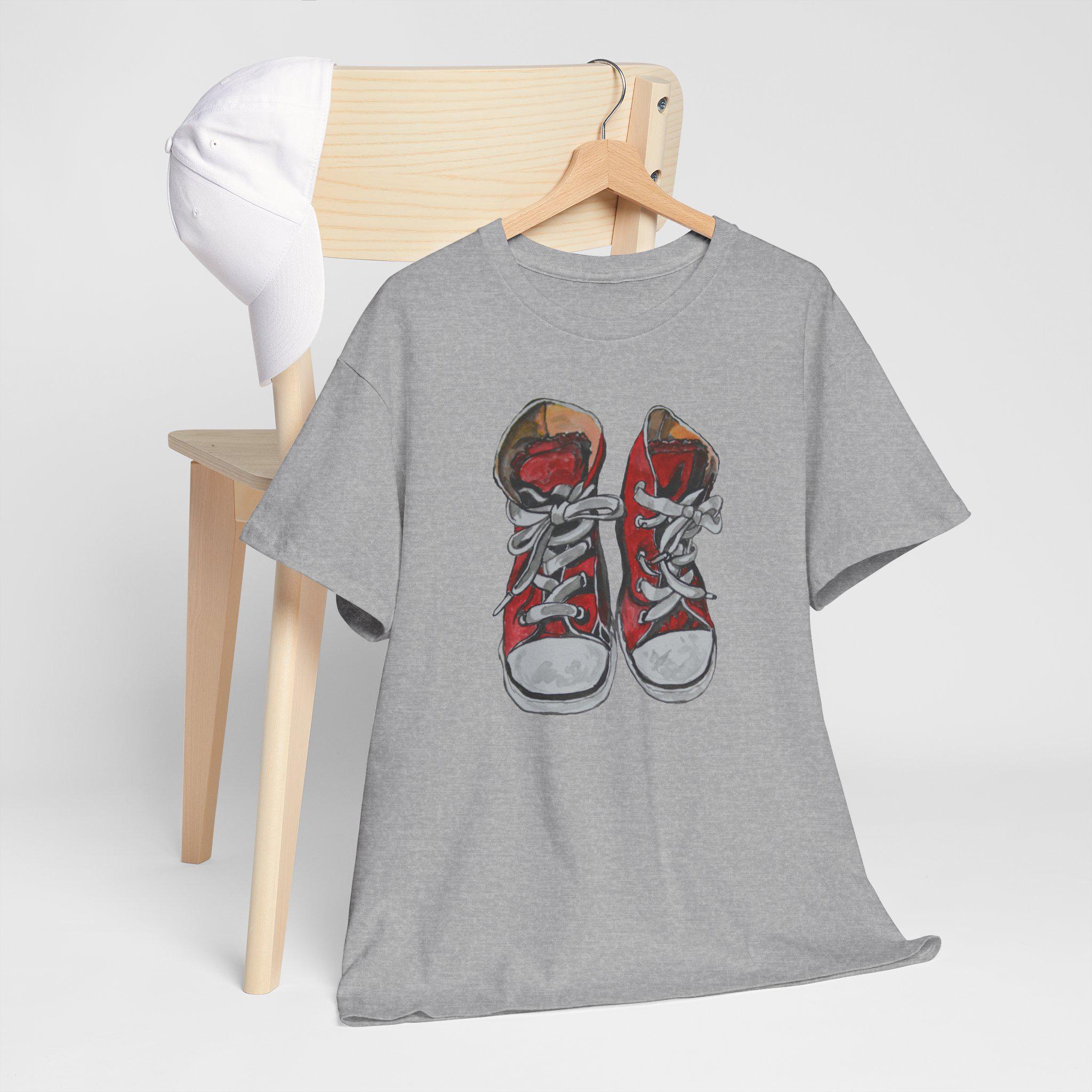 T-shirt unisex Chuck Taylor, regalo per gli amanti delle scarpe da ginnastica, t-shirt casual in cotone, top in stile Street Print Art, maglietta graf