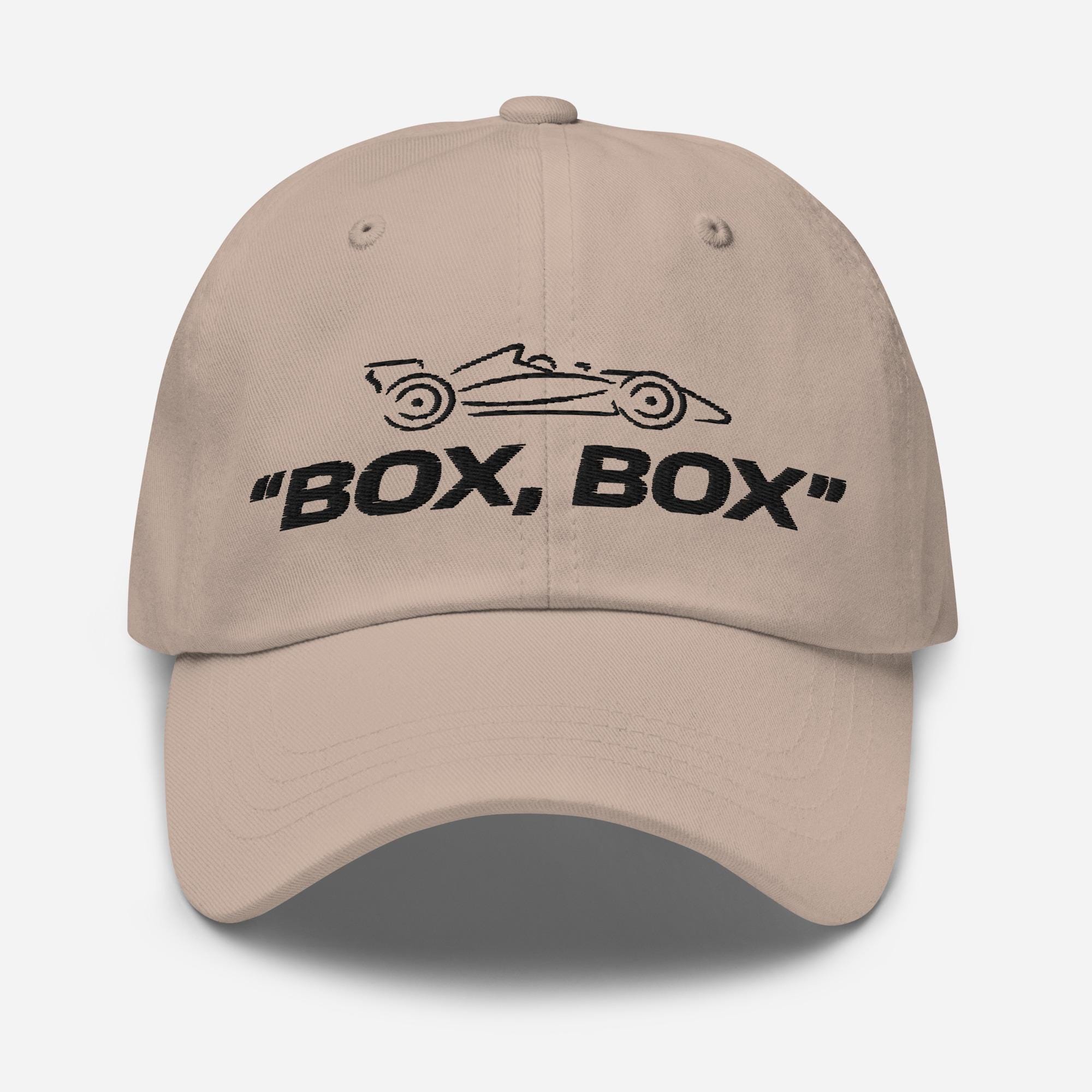Cappello da papà ricamato Box Box Formula 1 / Cappellino da baseball Formula 1 / Cappello Pit Stop F1 / Cappellino Box Box F1 / Gran Premio di Formula