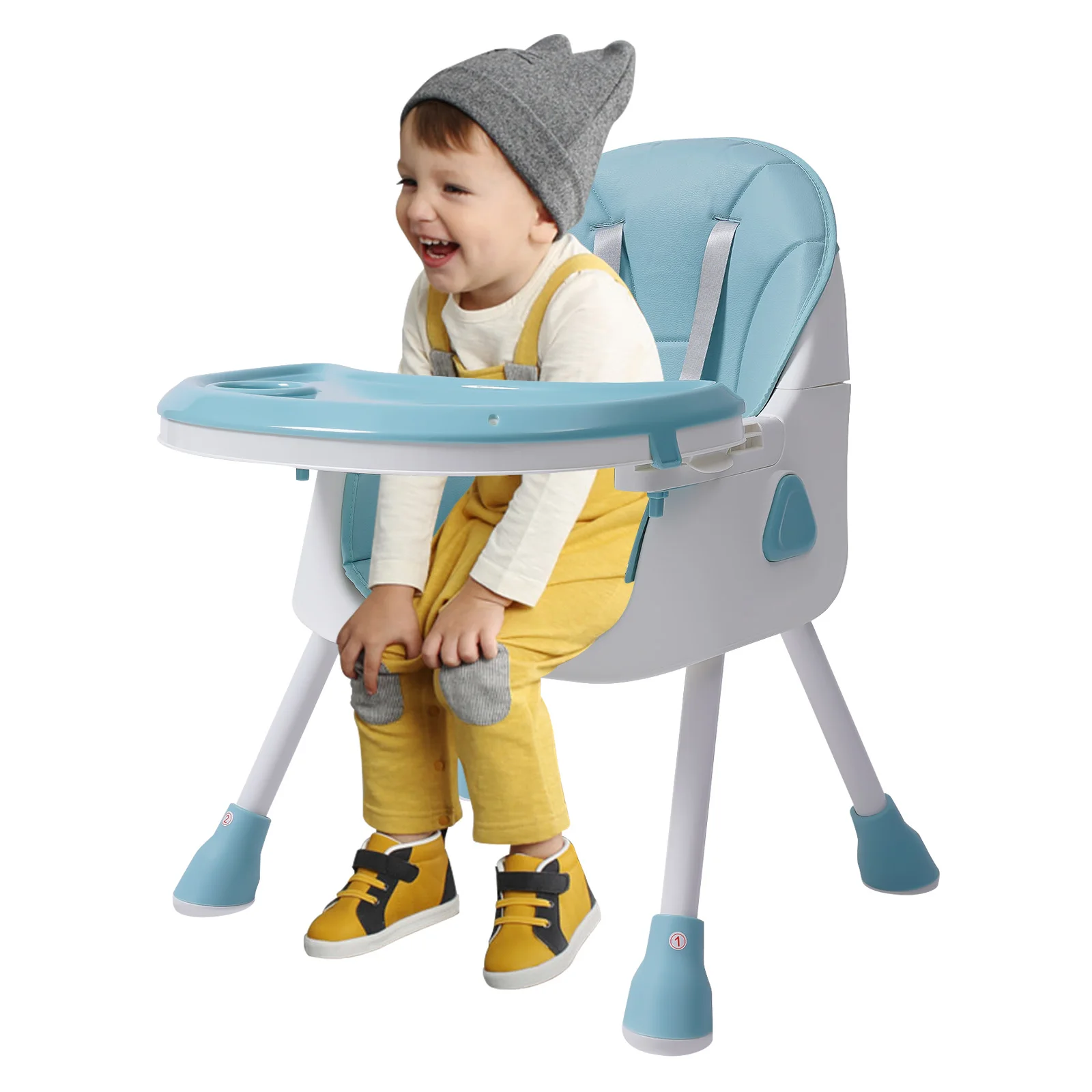 Kinder-Hochstuhl, Baby-Hochstühle von der Geburt, Kinder-Hochstuhl mit Tablett zum Essen, Baby-Essstuhl, höhenverstellbar Image