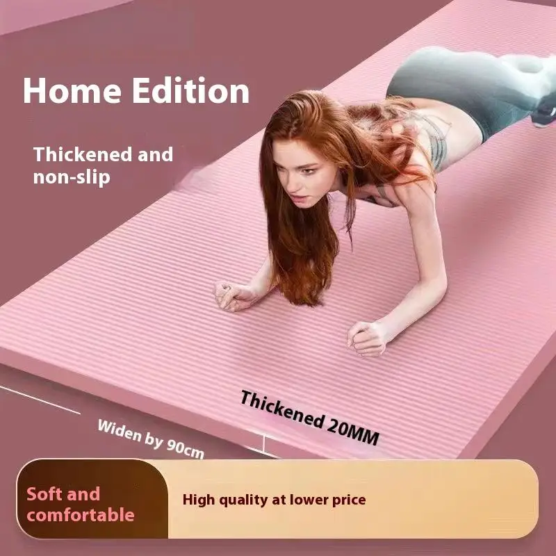 Tapis de Yoga antidérapant de 10MM d'épaisseur, tapis de sport haute densité, Fitness, sport à domicile, Pilates, exercice de gymnastique