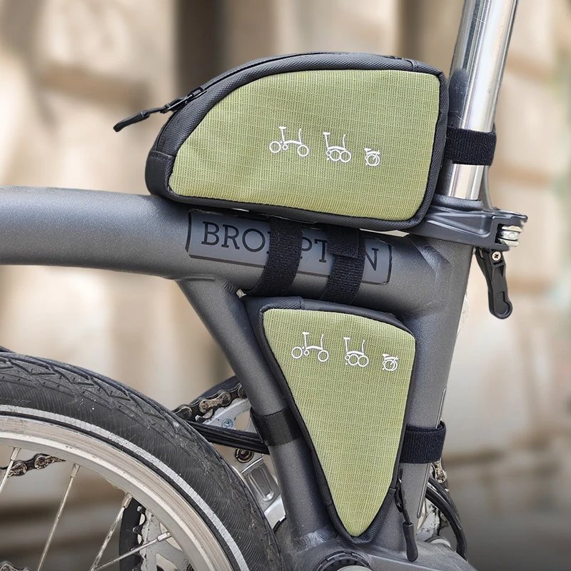 Heasygo 2513 Fahrradtasche, schnelle Demontage, doppelt verwendbare Fahrradtasche, passend für Brompton-Fahrräder, kompakt und tragbar, erweiterbar Image