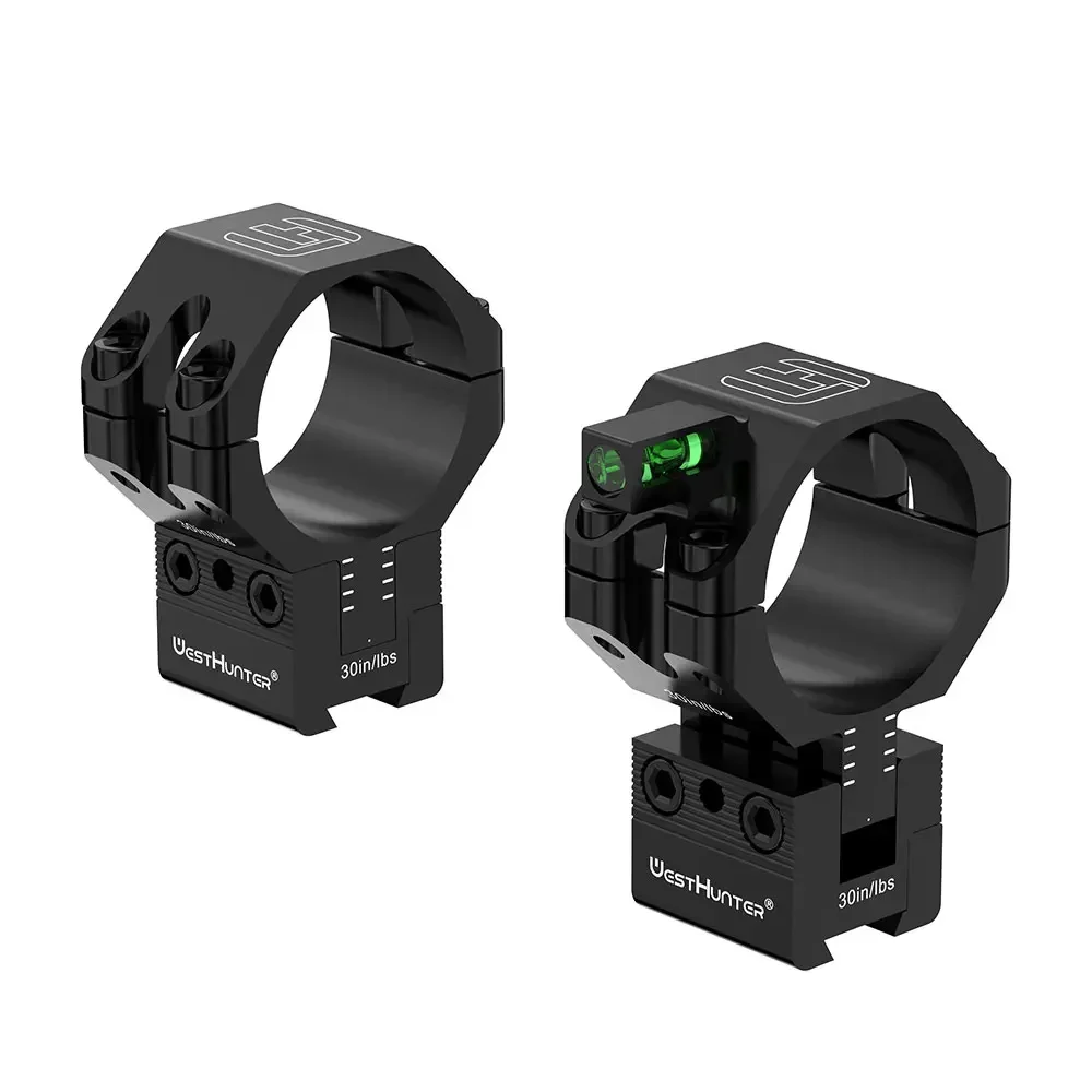 WestHunter höhenverstellbarer Schwalbenschwanz, 11 mm Halterungen, MOA-Kompensation, Einstellung der Mittelhöhe, Zielfernrohrringe für 30-mm-Rohre Image