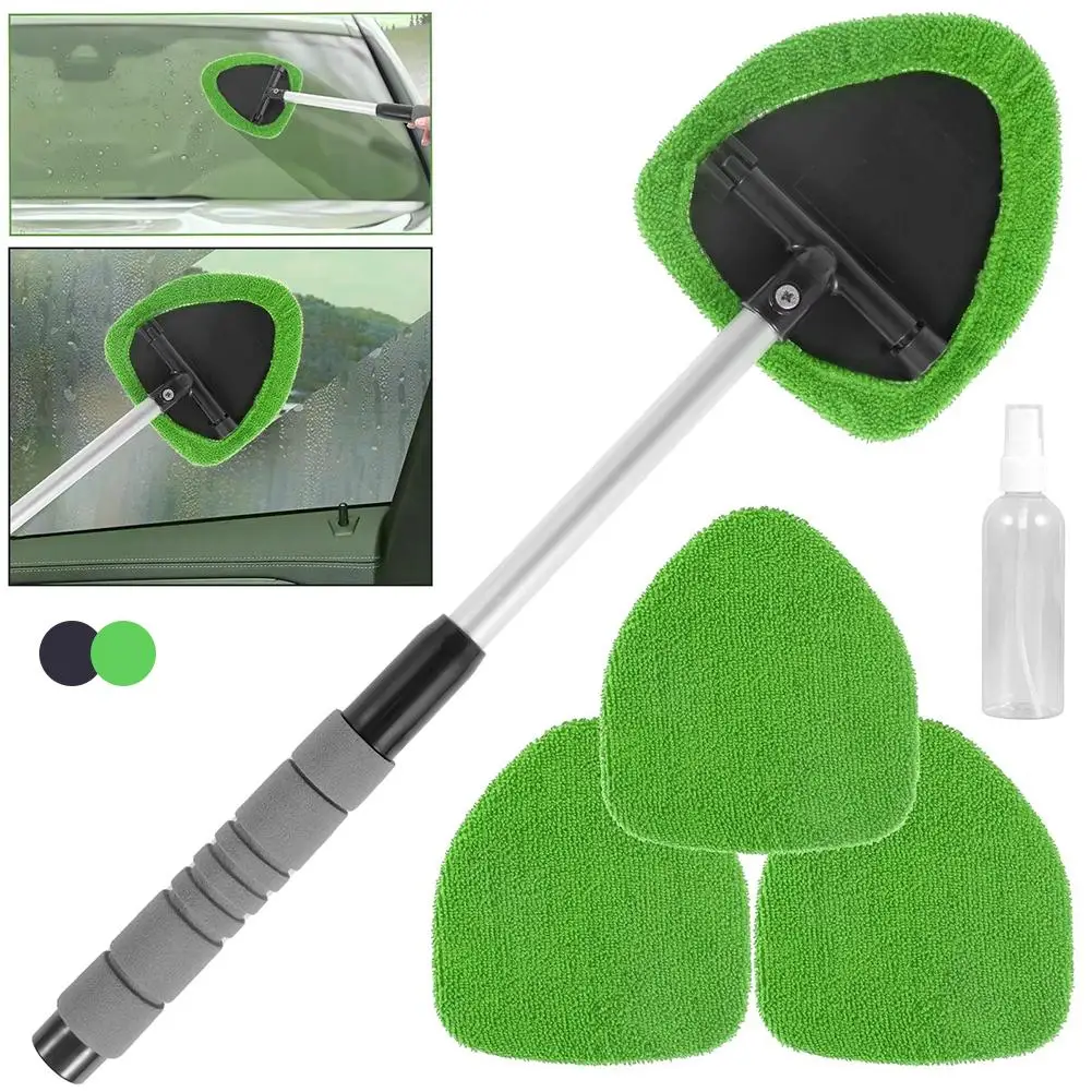 Fenster Schaben Nebel Eliminator Mikrofaser Auto Fenster Reiniger Teleskop Fenster Glas Reiniger Auto Windschutzscheibe Reinigung Pinsel ﻿ Image