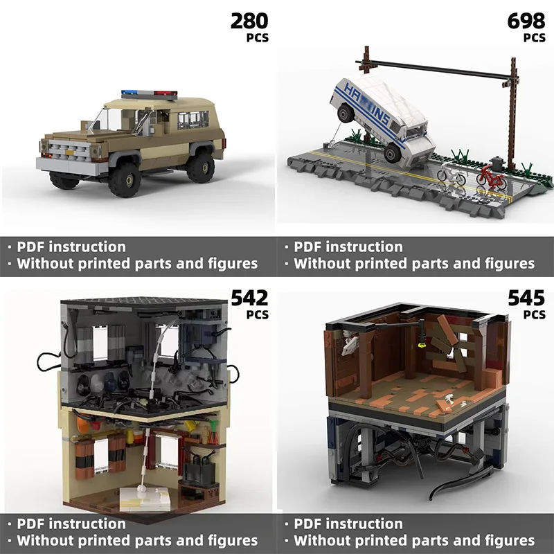 Szenensammlung, Bausteine, Monsterbausteine, die ideale Wahl, Science-Fiction und Monster-Enthusiasten, Stranger-Filmfantasie Image