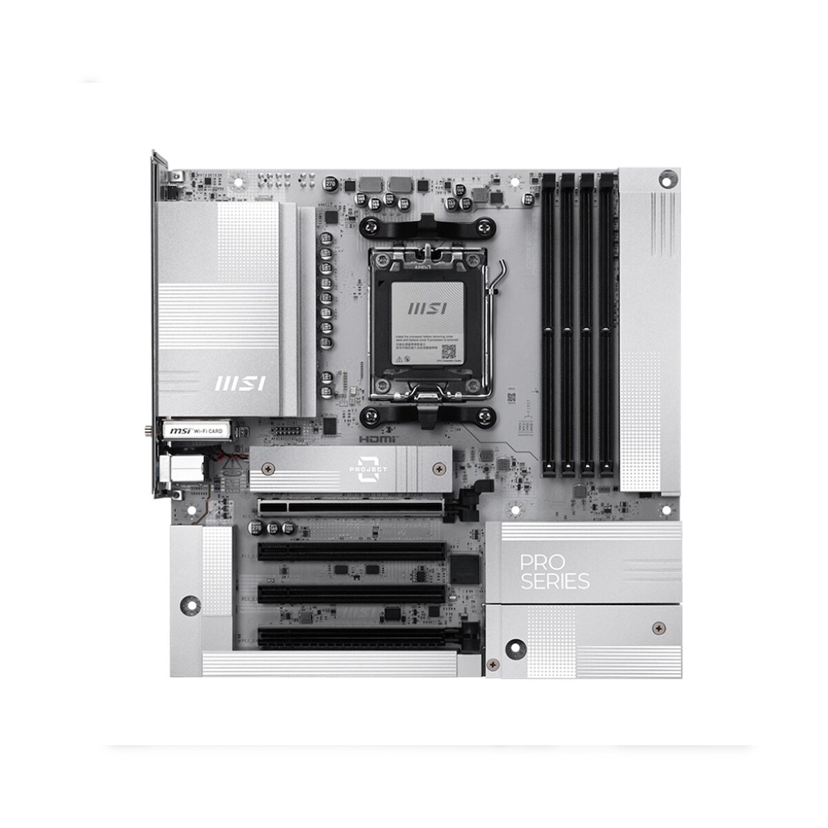 MSI PRO B850M-A WIFI PZ AM5 DDR5 mATX MB Image
