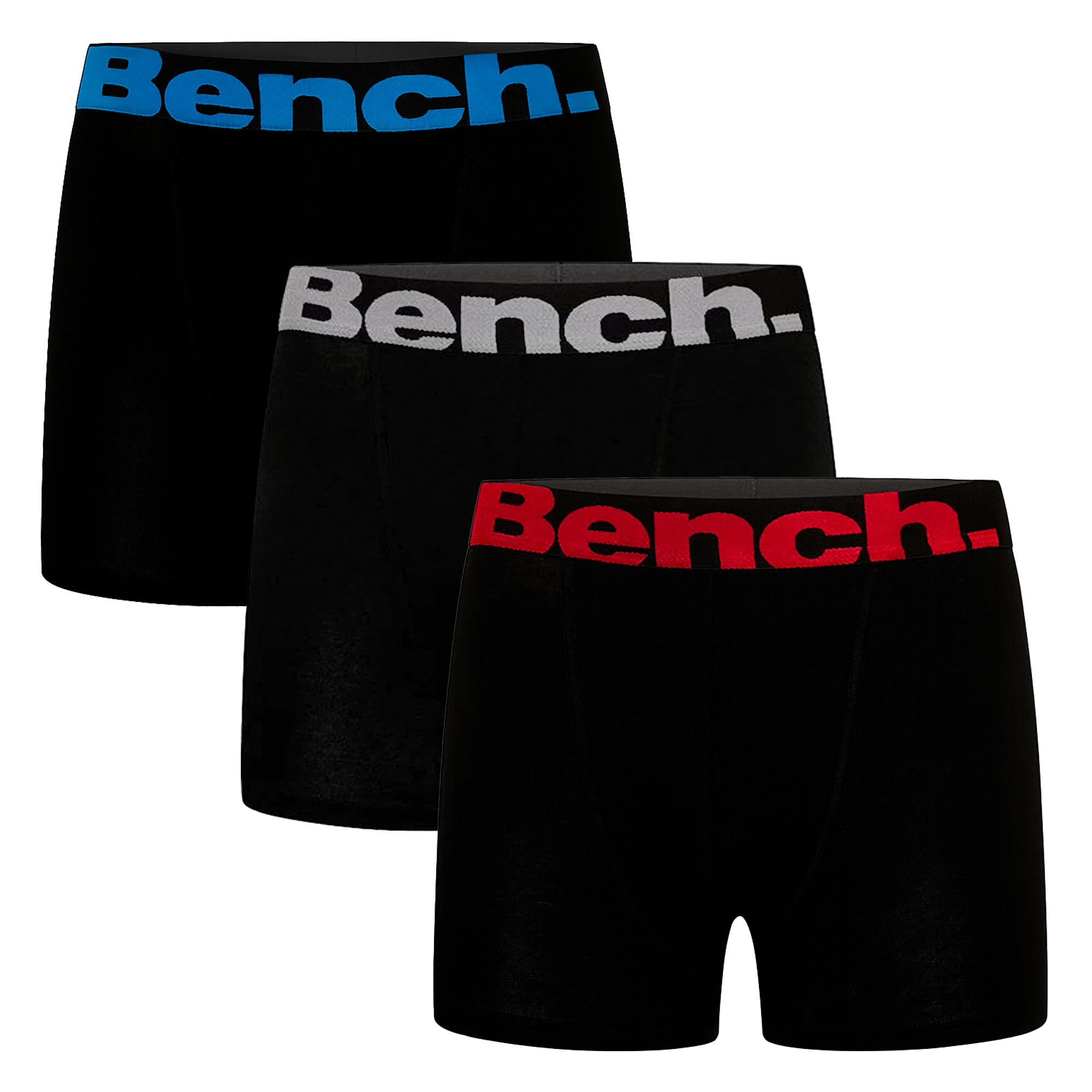 Bench 3 Pack Mens Cotton Boxers Underwear - Macron Collection - Black - Size X-large | Bench Sale | Discount Designer Brands