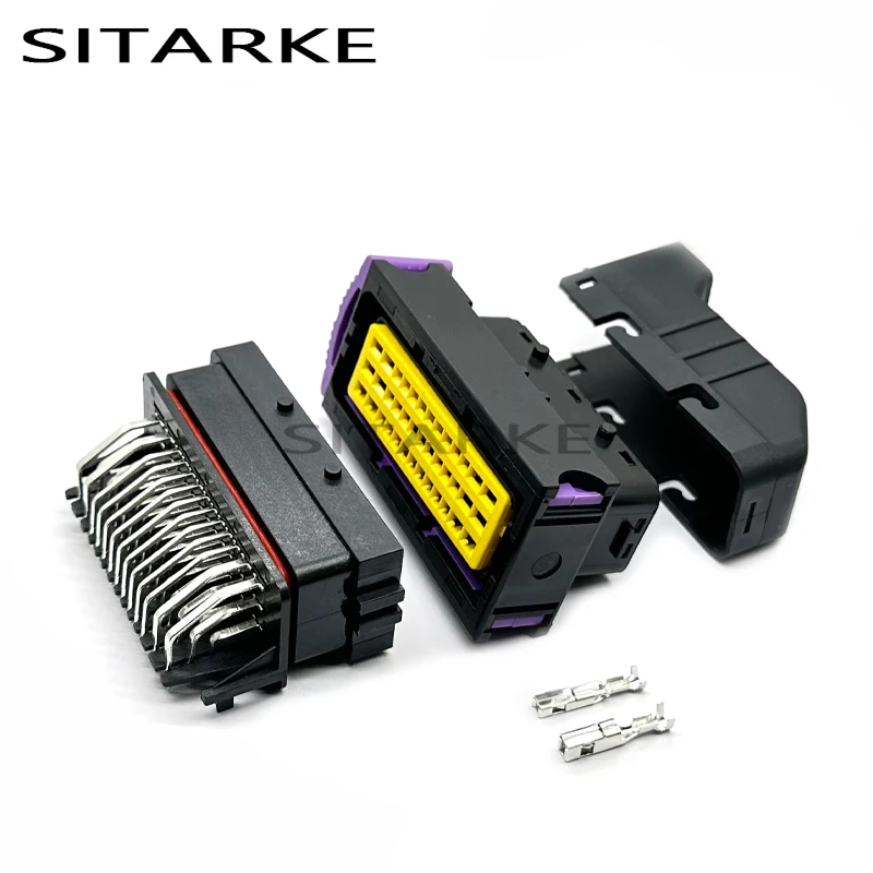 39 Pin ECU Versiegelt Automotive FCI Auto Stecker PCB Weiblich Männlich 39 P Elektrische Stecker Für Fahrzeug Elektronische Steuerung System Image