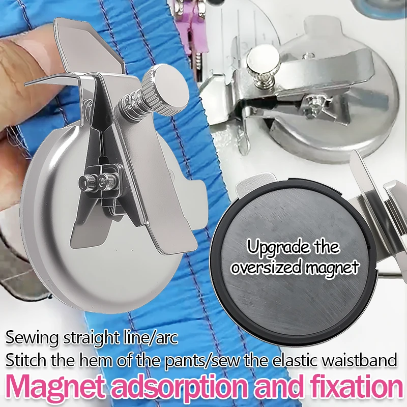 Neues multifunktionales magnetisches Nählineal, Kantenblockierung, gerades Lichtbogenpressen, Anti-Curling, universelles dickes, dünnes Werkzeug Image