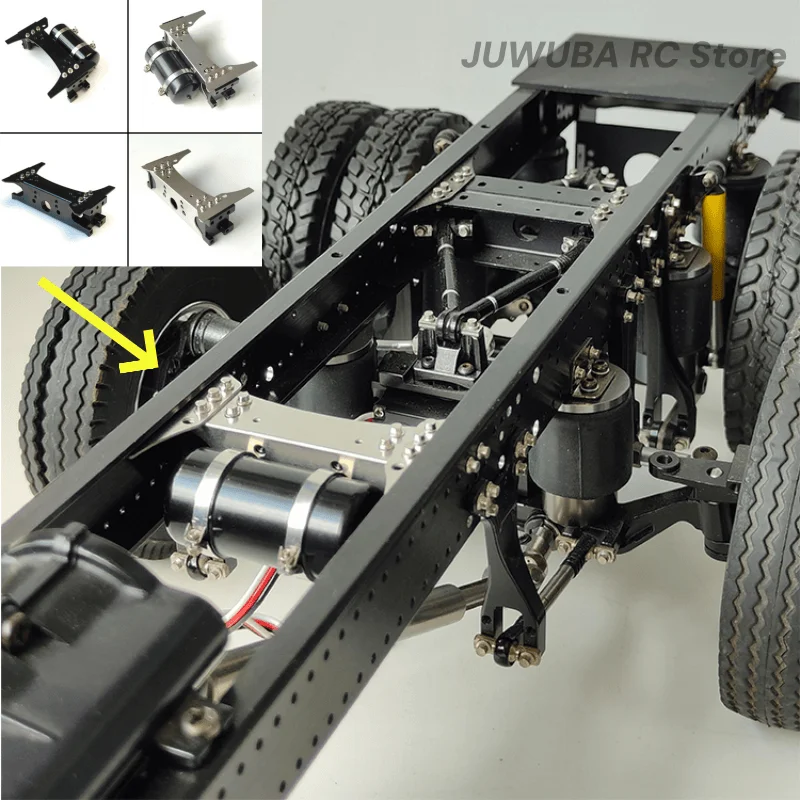 1/14 RC Spielzeug Lkw Kreuzmitglied Panhard Rod Track Bar Für Tamiya Scania 770S Volvo Benz MAN 1/14 RC Traktor Lkw Upgrade Teile