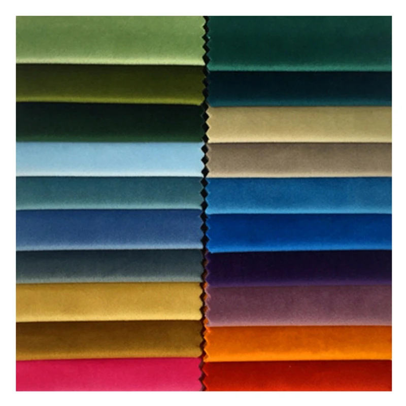 60 farben Solide Plain Dye Langweilig Samt Tuch Sofa Stuhl Hotel Home Dekoration Vorhänge Polster Stoff 140cm breite Verkauf durch meter Image