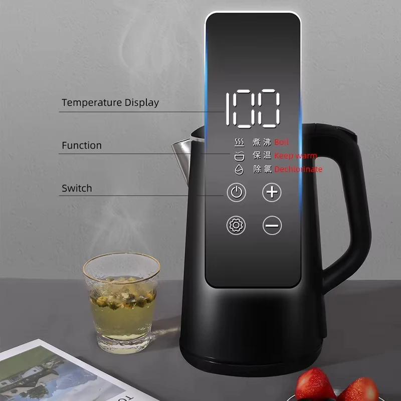 1,6 l Wasserkocher, thermostatischer Wasserkocher, automatische Wärmeerhaltung, Teekanne, 304 Edelstahl-Einsatz, Gesundheitstopf, 1500 W Image