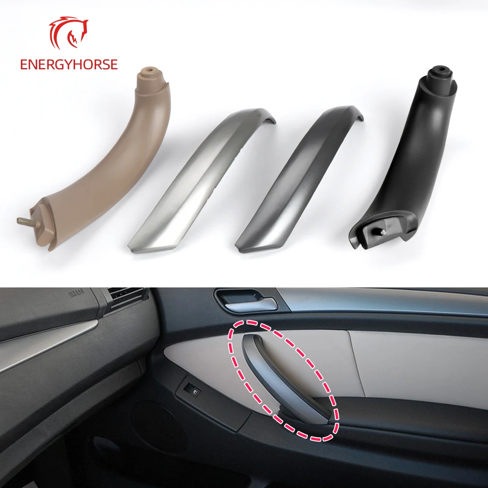 Automobile Decorazione di Interni Parti Interne Maniglia Della Porta Pannello Tirare Trim Copertura Anteriore Sinistro Lato Destro per BMW X5 E53 1999-2006