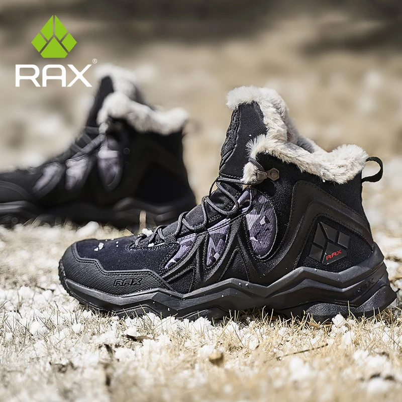 RAX Männer Wandern Schuhe winter Wasserdichte Outdoor-Sneaker Männer Leder Trekking Stiefel Trail Camping Klettern schnee Turnschuhe Frauen
