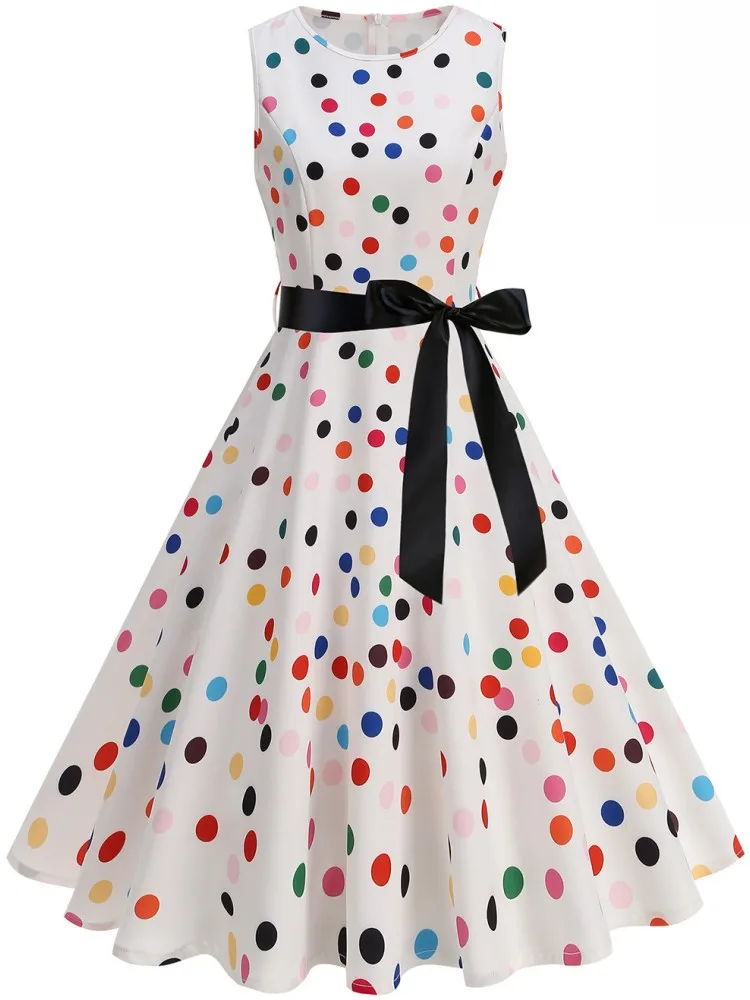 Frauen Robe Pin Up Roben Casual Party Kleid 2025 Sommer Ärmellose Retro Robe 60 s 50 s Vintage Rockabilly schaukel Kleid Vestidos