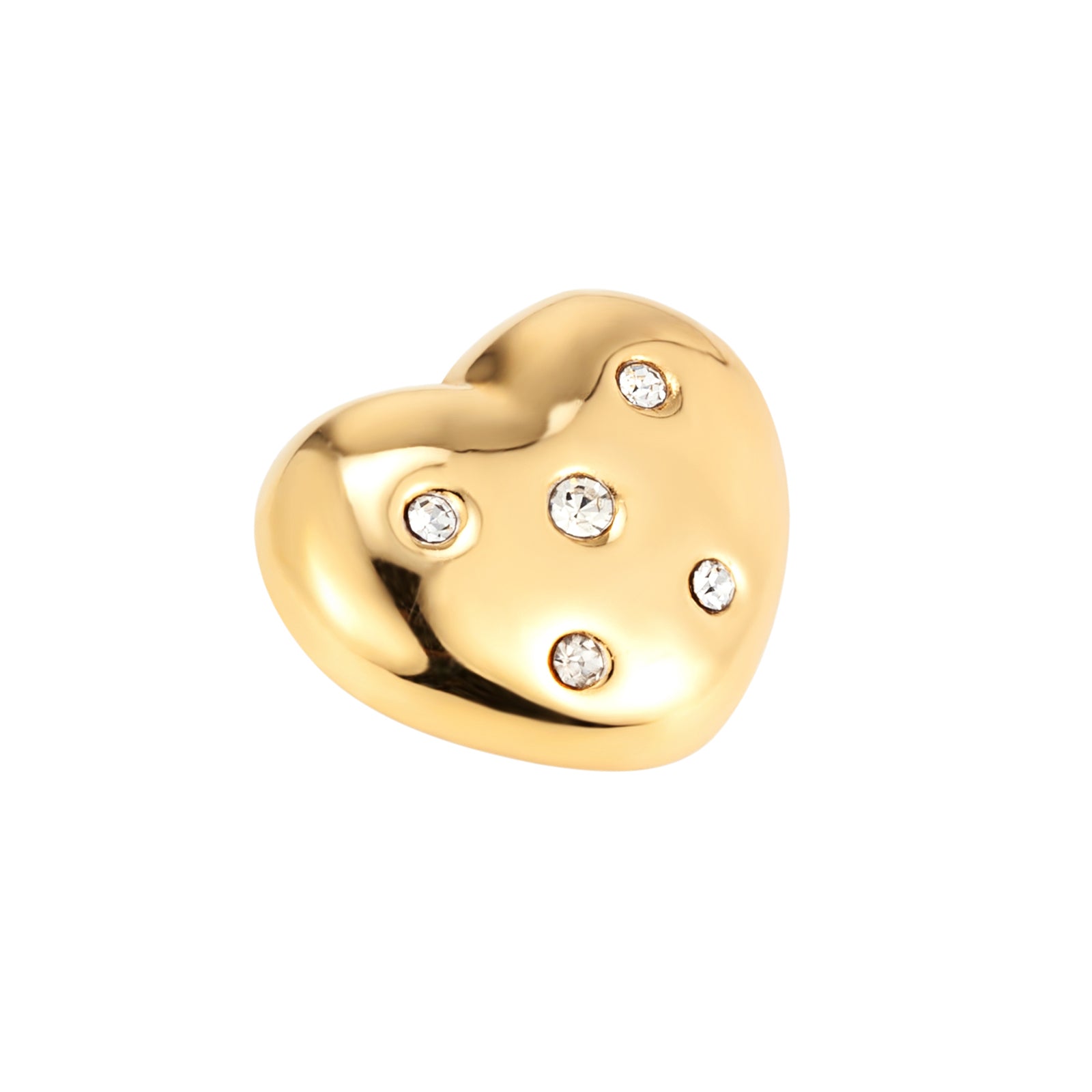 Seol+gold Womens 18ct Gold Plate CZ Bubble Heart Cord Necklace - One Size | Seol+gold Sale | Discount Designer Brands