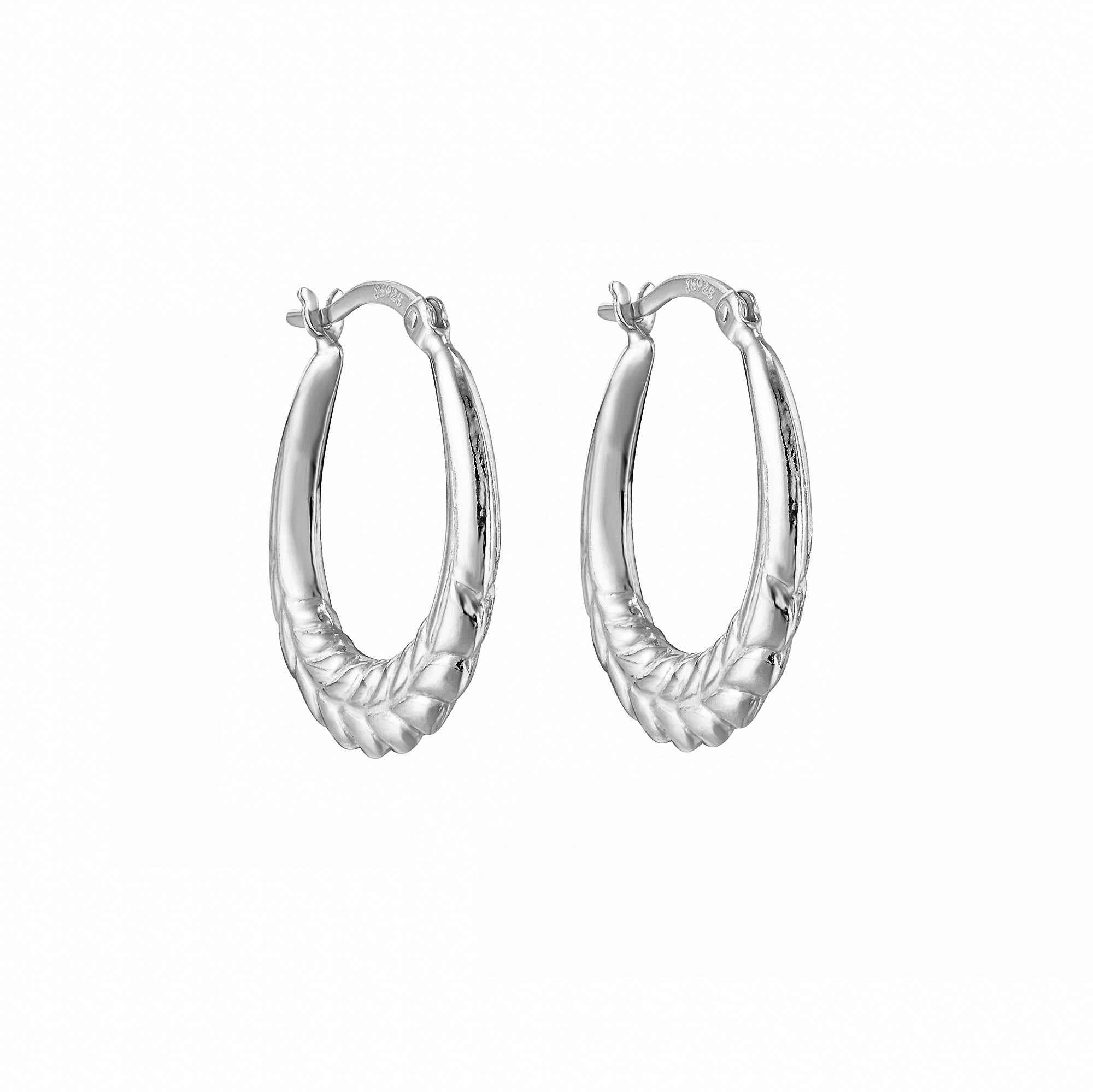 Seol+gold Womens Sterling Silver Plaited Rope Hoops - One Size | Seol+gold Sale | Discount Designer Brands