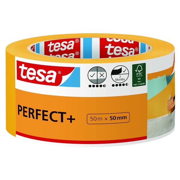tesa Malerband »Perfect+« 50 mm / 50 m Image