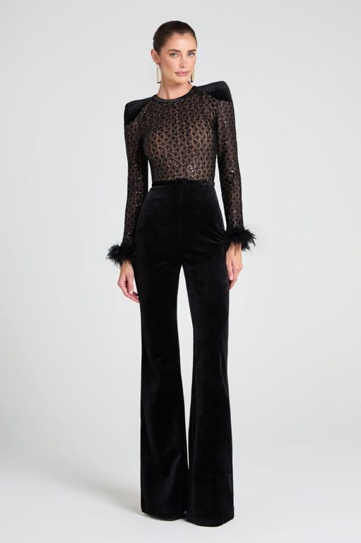 Monique Jumpsuit - Black - Nadine Merabi Jumpsuits