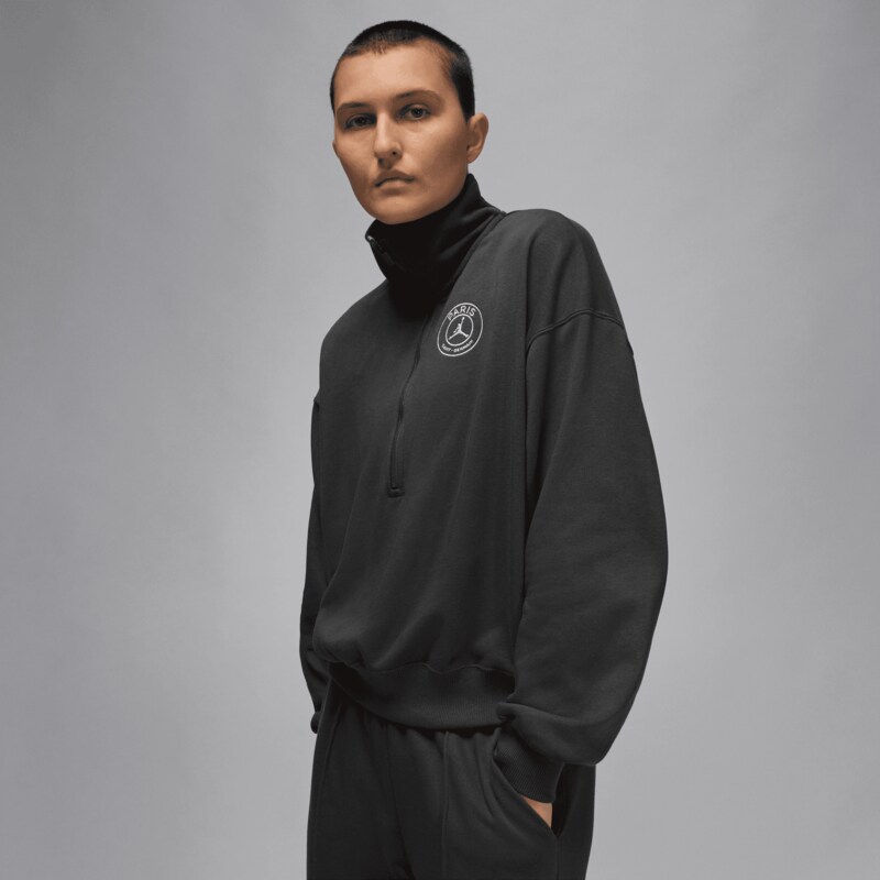 PSG Jordan Fleece Halber Reißverschluss Oberteil - Anthrazit - Damen Image