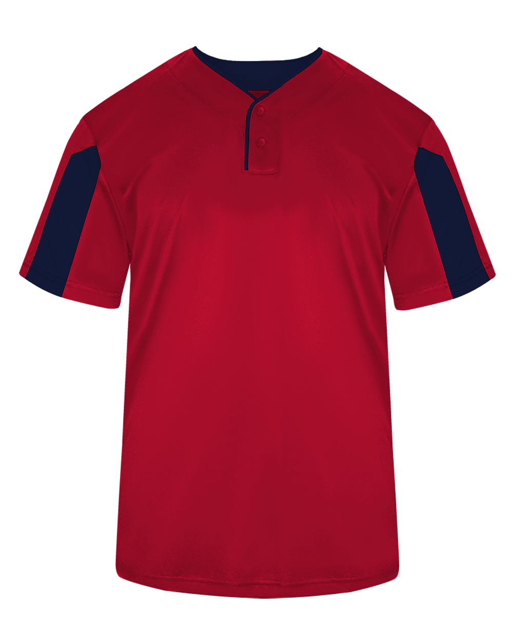 Alleson Athletic 7976 Striker Placket in Red/Navy Blue size Large | Polyester 797600, BG7976