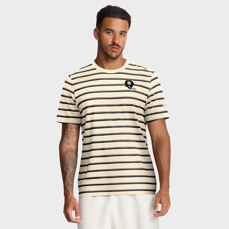 Pittsburgh Steelers Nike Rewind SS Club Striped T-Shirt Image