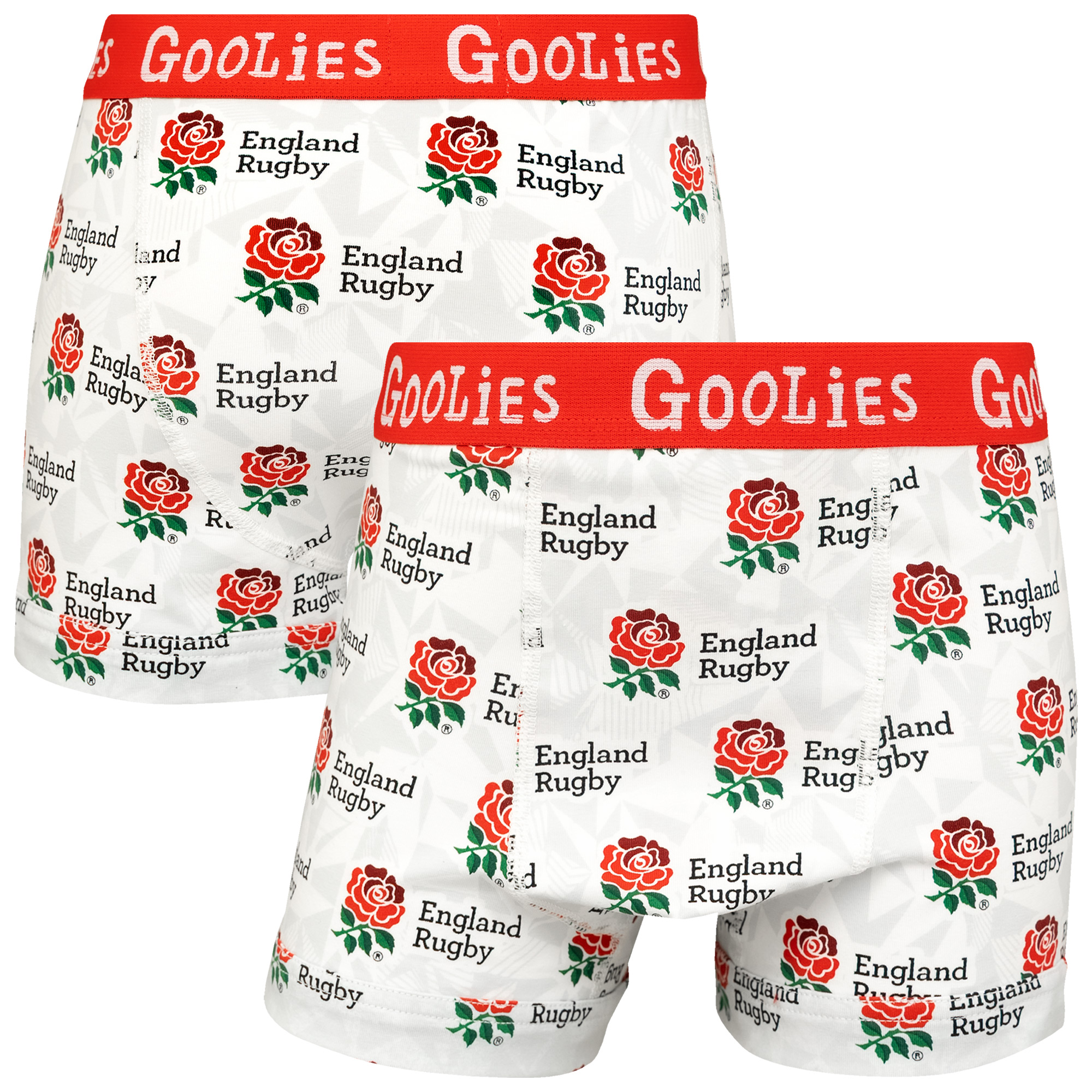 England Rugby Goolies 25/26 Kinder-Boxershorts – Weiß Image