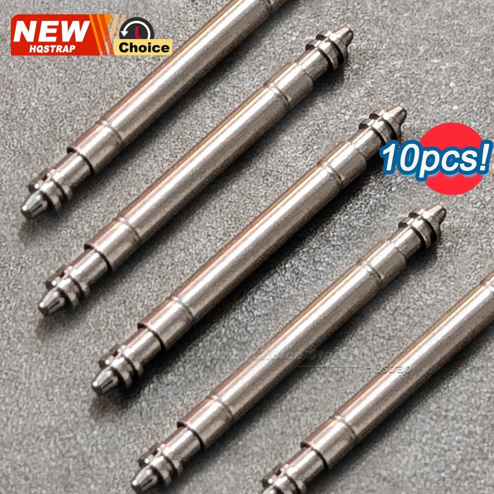 10 Stück hochwertige Federstege aus Edelstahl, Durchmesser 1,5/1,8/2,0 mm, Uhrenarmband, 20 mm, 21 mm, 22 mm, 19,5 mm, 20,5 mm, 21,5-Armband-Verbindungsstifte Image