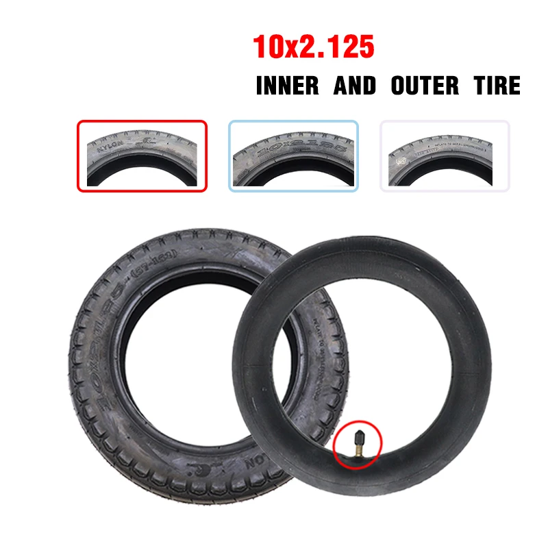 10 Zoll Außenreifen Innenrohr 10x2,125 Elektroroller Balancing Hoverboard Self Smart Balance Tire 10*2 Image